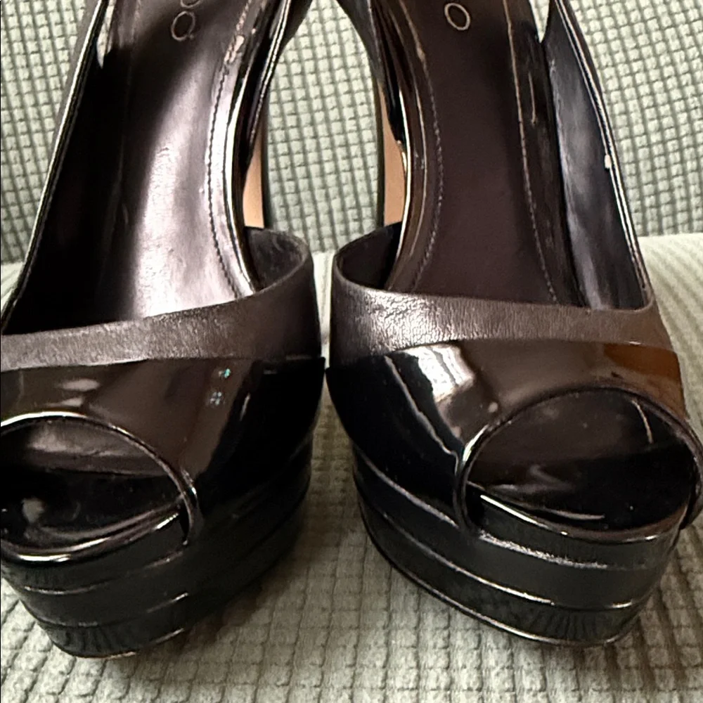 Elegant Black Slingback Heels 5”, Aldo Used - Picture 15 of 16